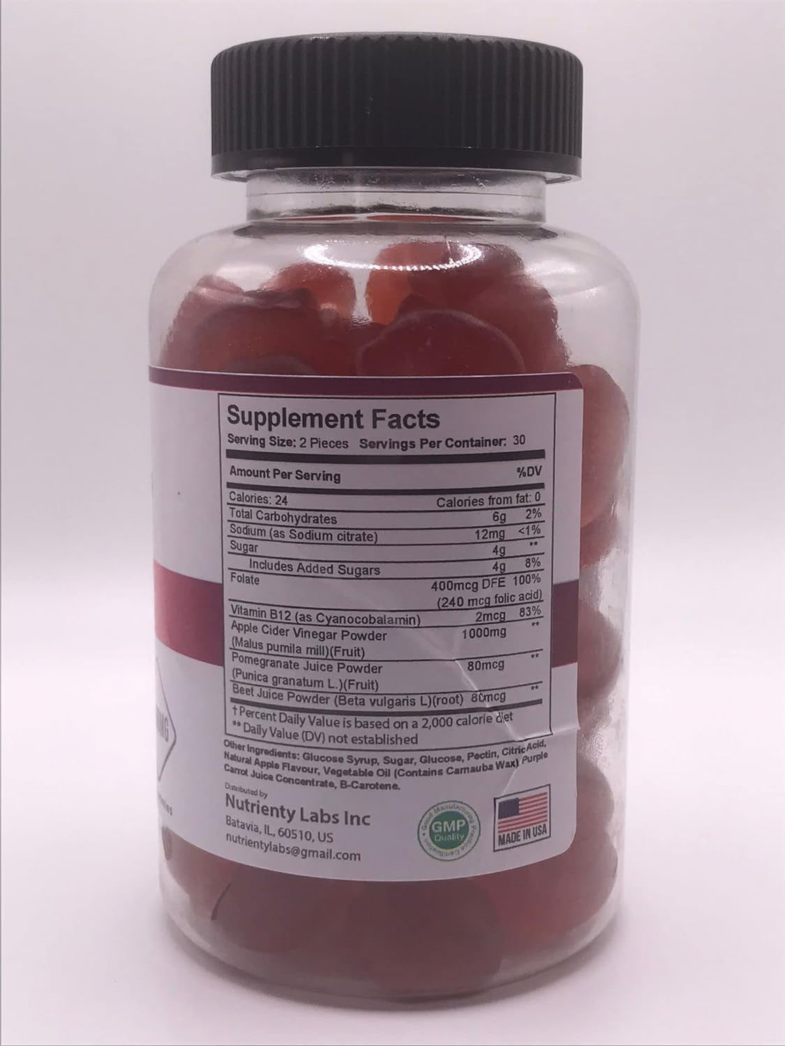 Zonata F1 Keto ACV Gummies, F1 Keto Apple Cider Vinegar, 60 Count, 1 Month Supply