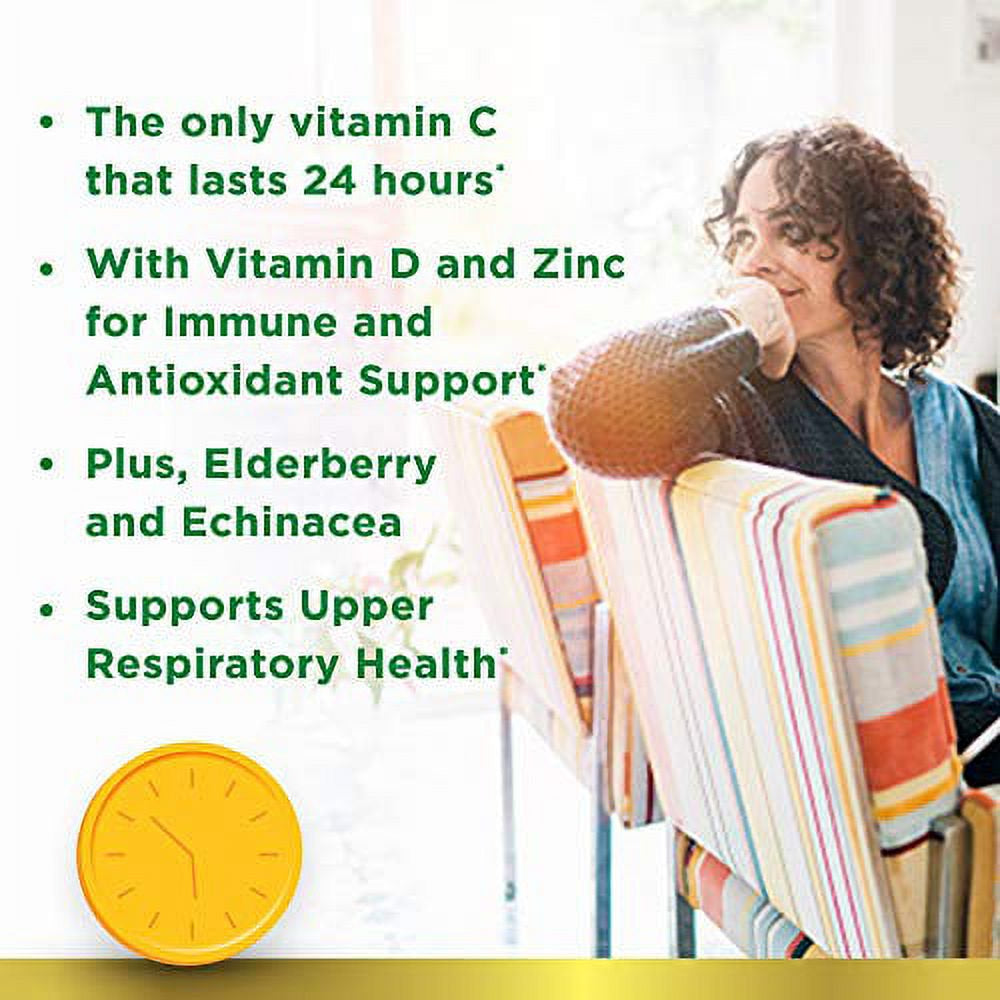 Nature'S Bounty Immune 24 Hour +, 24 Hour Immune Support from Ester C, 100 Rapid Release Softgels, 100 Count