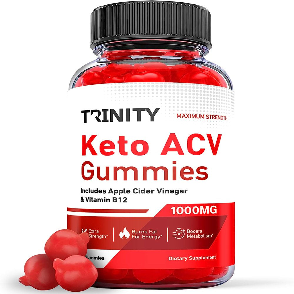 (1 Pack) Trinity Keto ACV Gummies - Supplement for Weight Loss - Energy & Focus Boosting Dietary Supplements for Weight Management & Metabolism - Fat Burn - 60 Gummies