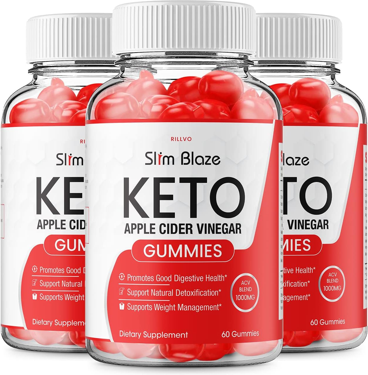 (3 Pack) Slim Blaze Keto Gummies Advanced Formula Slim Blaze Keto ACV Gummies Apple Cider Vinegar (3 Pack)