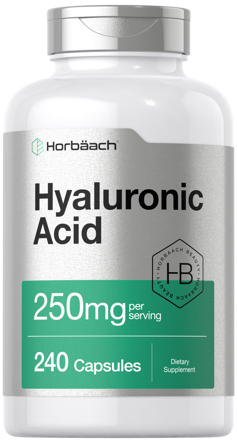Hyaluronic Acid Capsules | 250 Mg | 240 Count | by Horbaach