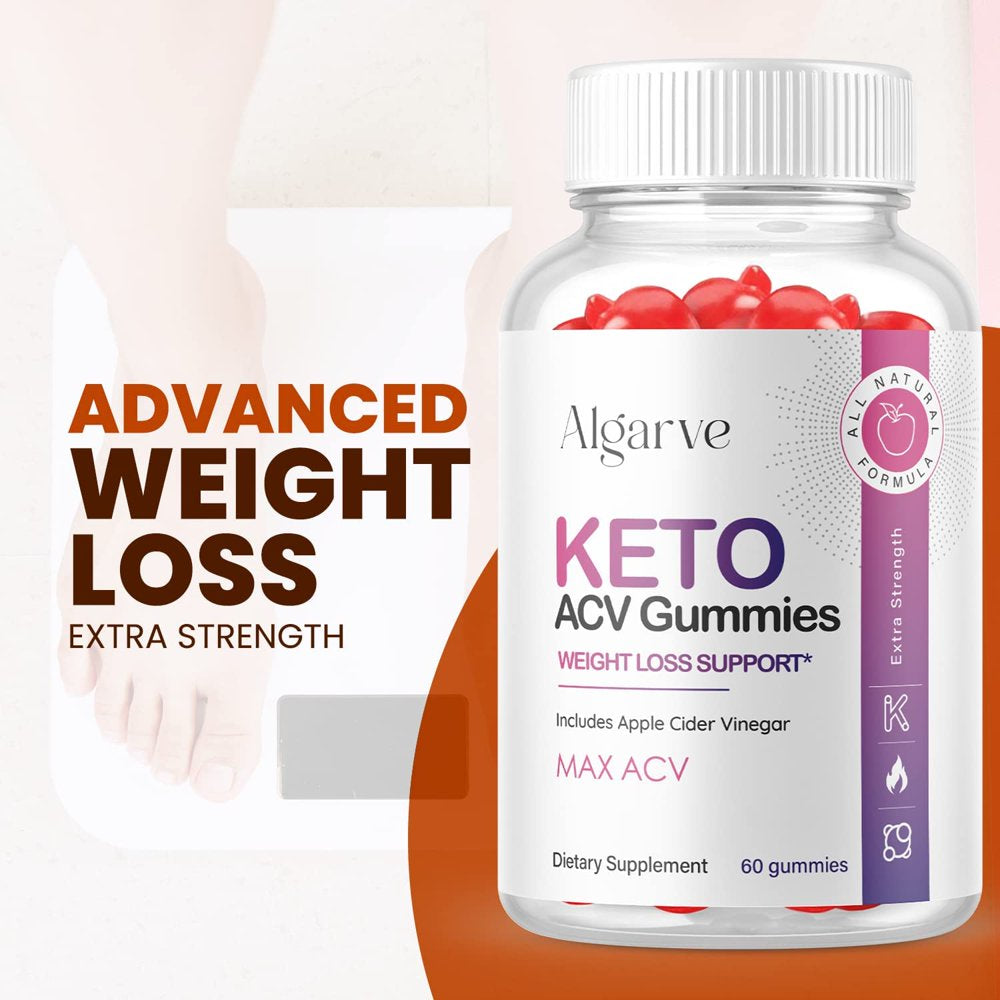 (5 Pack) Algarve Keto ACV Gummies - Supplement for Weight Loss - Energy & Focus Boosting Dietary Supplements for Weight Management & Metabolism - Fat Burn - 300 Gummies