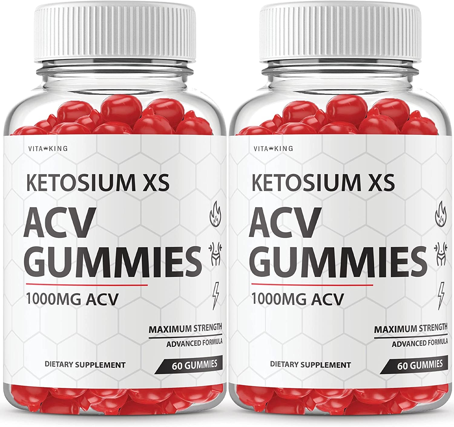 Vitaking (2 Pack) Ketosium XS ACV Gummies Weight Loss Ketotium XS Gummies Ketosium XS Keto Gummies Ketosium XS ACV Gummy (120 Gummies)