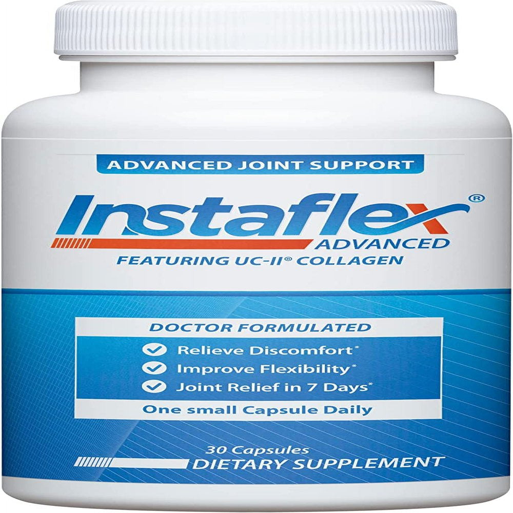 2 Bottles - Instaflex Advanced Joint Support Nutritional Supplement Capsule with Doctor Formulated Joint Relief Supplement, Totals of 60Ct