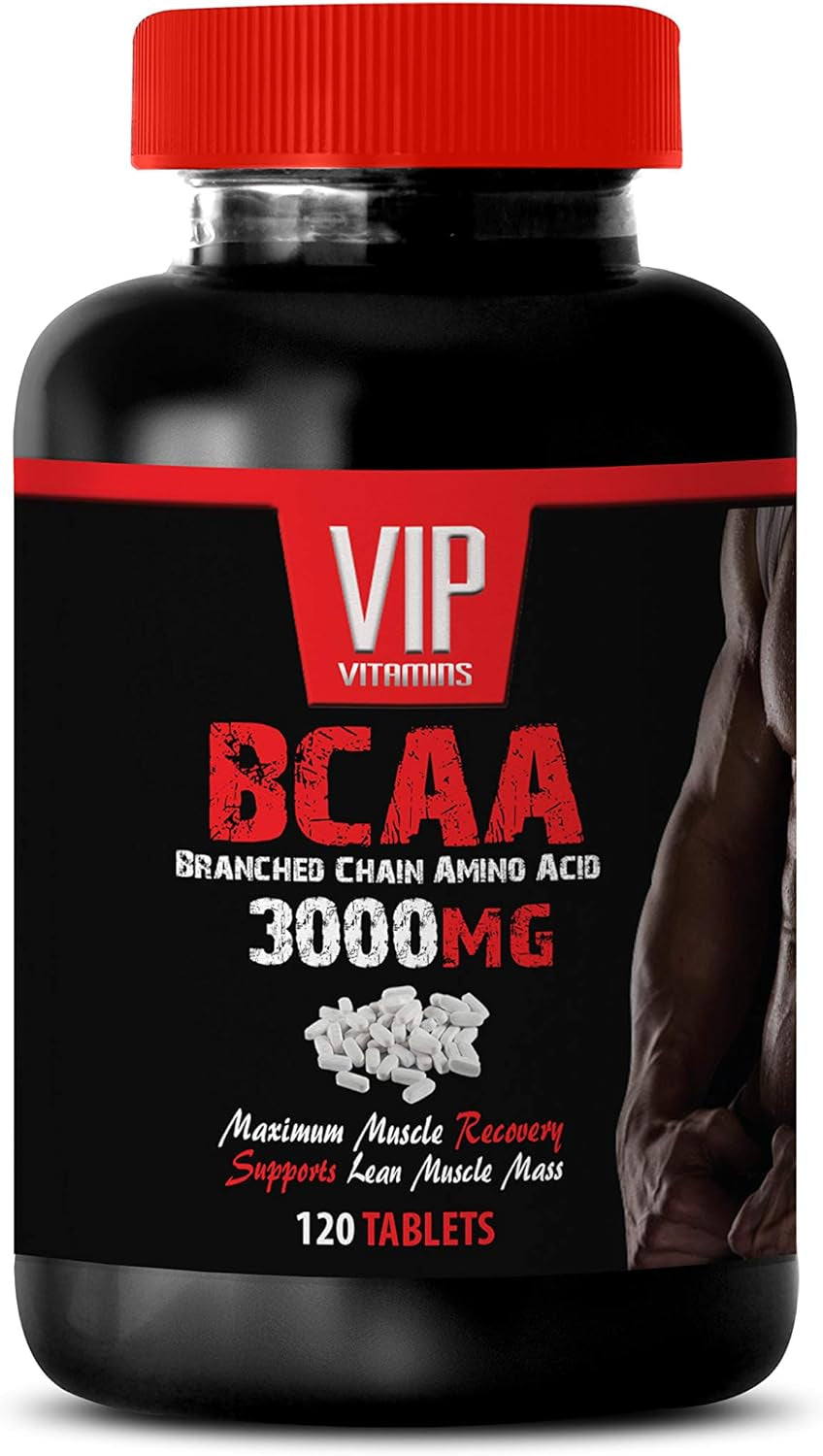 Workout Recovery Pills - BCAA 3000 MG - BRANCHED Chain Amino Acid - Post Workout Supplements Pills, 1 Bottle (120 Tablets)