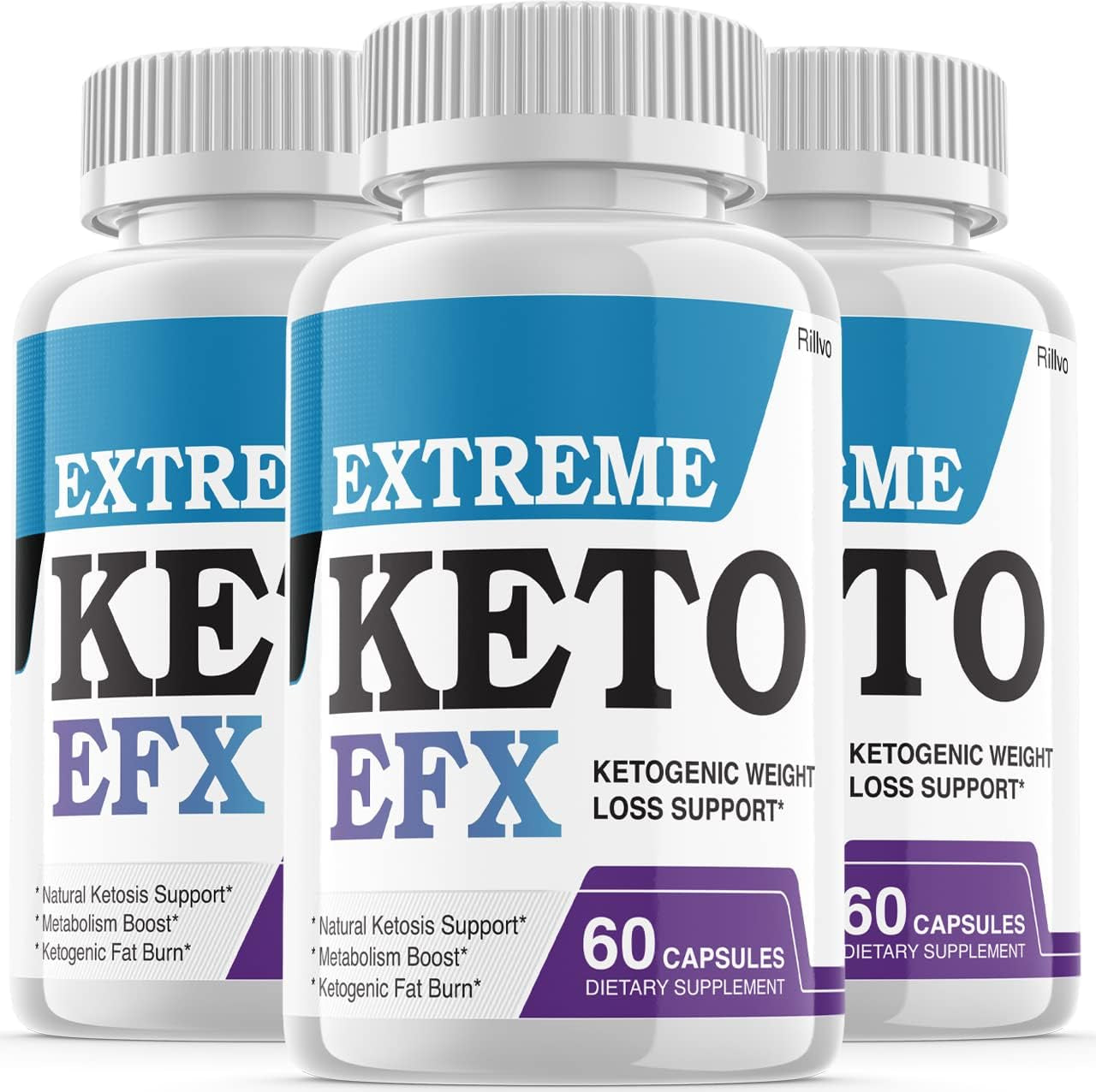 (3 Pack) Keto EFX Pills Advanced Ketogenic Formula (180 Capsules)