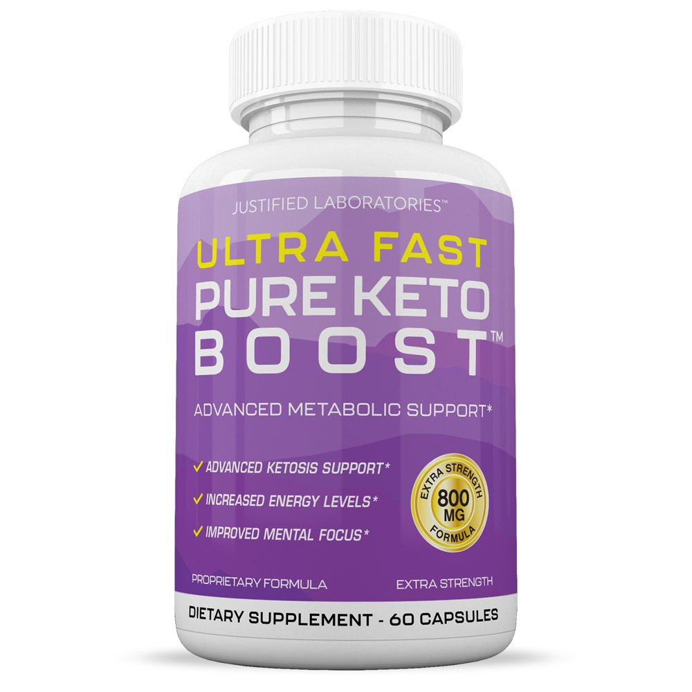 Ultra Fast Pure Keto Boost Pills Advanced BHB Ketogenic Supplement Exogenous Ketones Ketosis Support for Men Women 60 Capsules