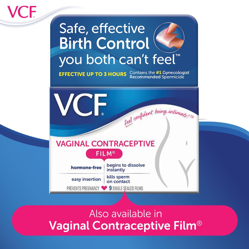 VCF Vaginal Contraceptive Pre-Filled Gel Applicators - 10 Ct