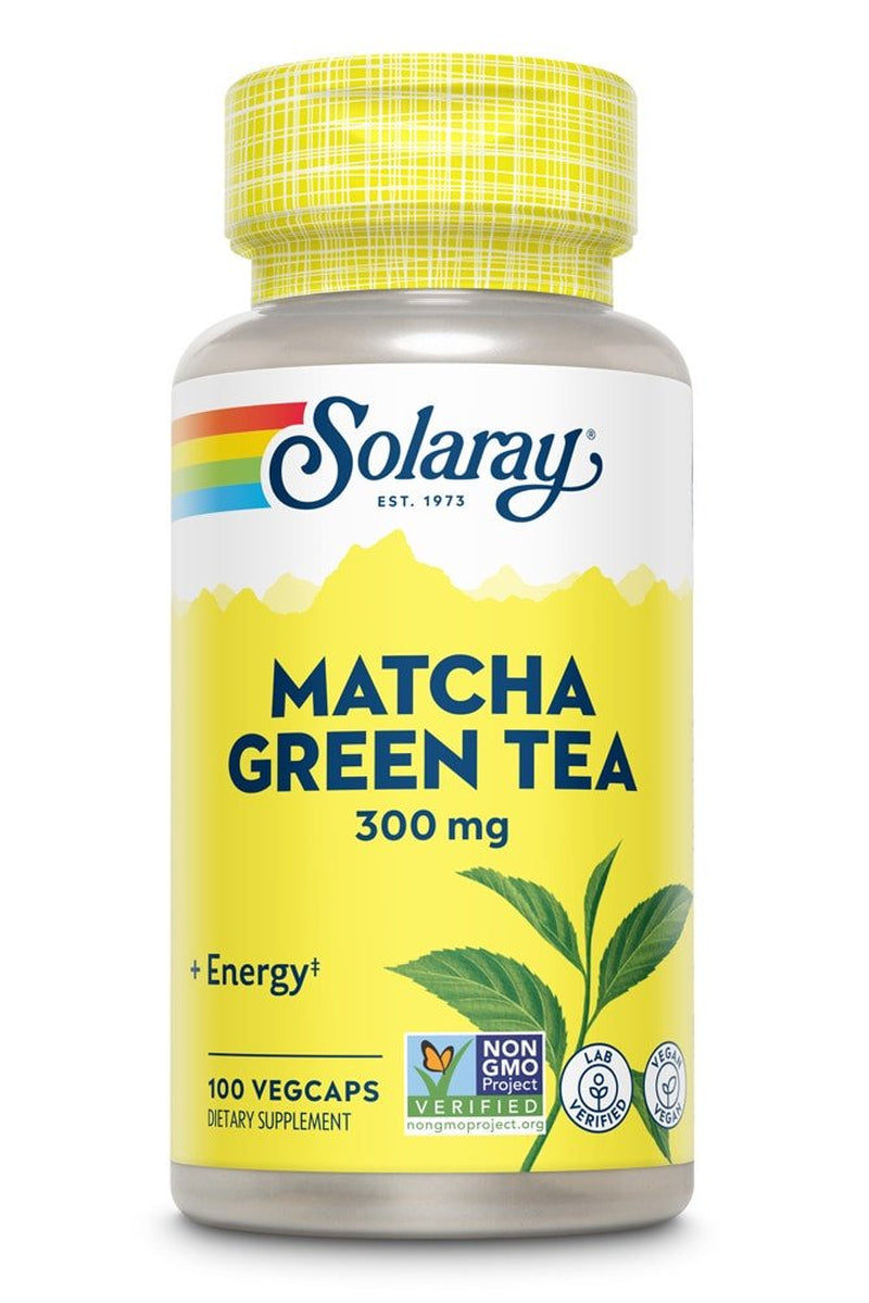 Solaray Organically Grown Matcha Green Tea Leaf -- 300 Mg - 100 Vegcaps