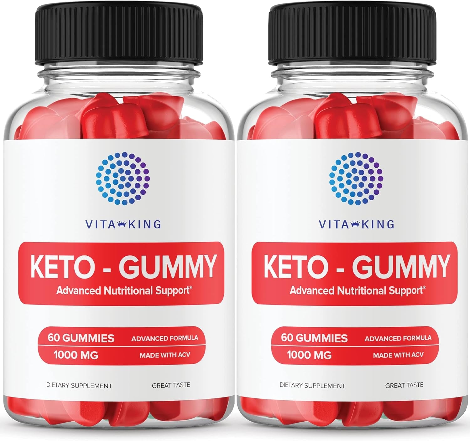 Vitaking (2 Pack) Keto ACV Gummies Keto-Gmy Gummies Keto GMY Gummies (120 Gummies)