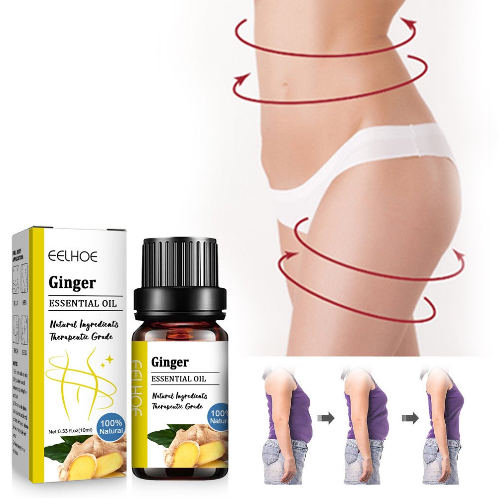 Quick-Acting Essential Oil, Belly Drainage Ginger Oil Plant Aroma Oil, Slimming Tummy Massage Ginger Oil for Fat Burning