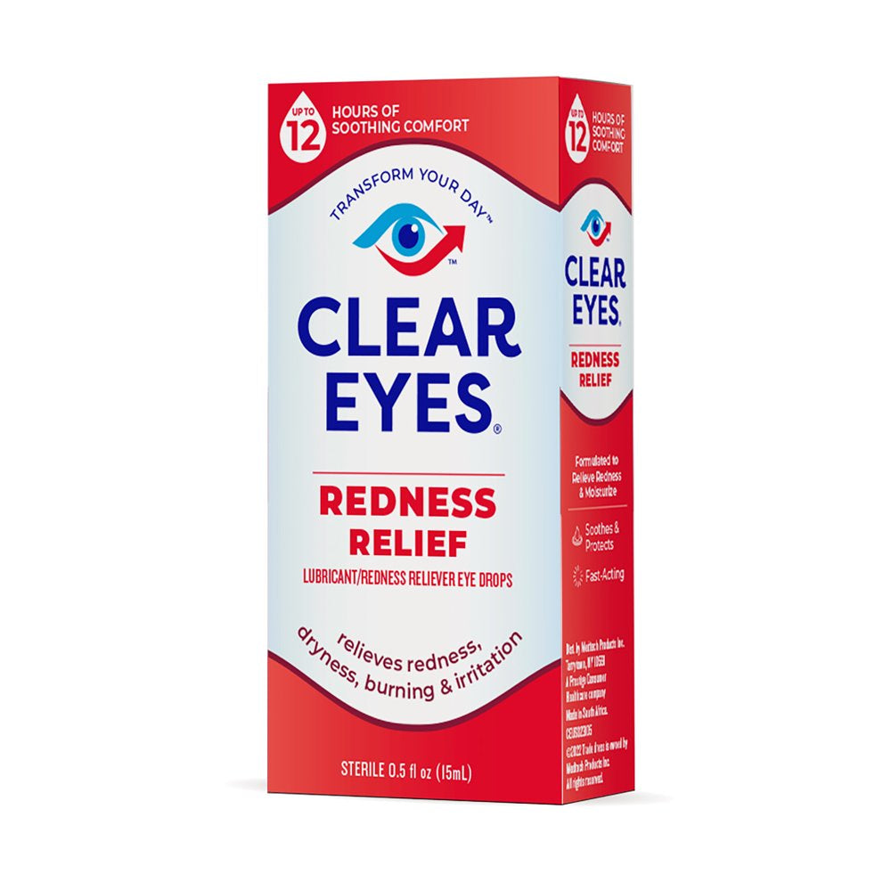 Clear Eyes Redness Eye Relief Lubricant Eye Drops, 0.5 Fl Oz