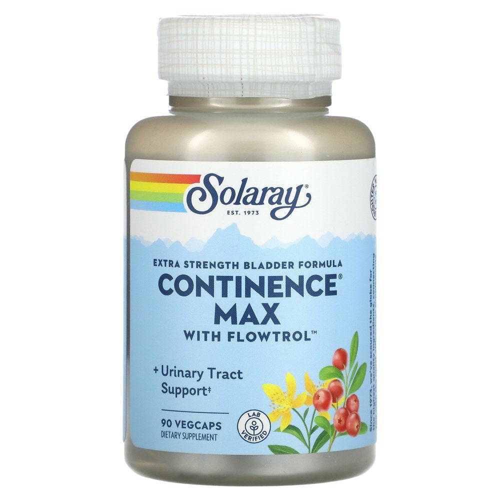 Solaray Extra Strength Bladder Formula, Continence Max with Flowtrol, 90 Vegcaps