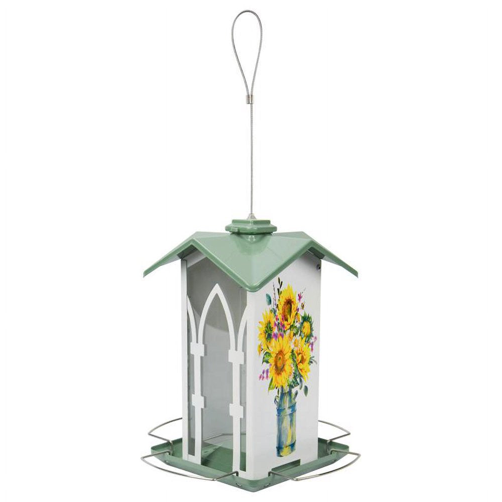 1 Pc, Nature'S Way Wild Bird 1.56 Qt. Cap. Metal Country Cottage Gazebo Bird Feeder 4 Ports