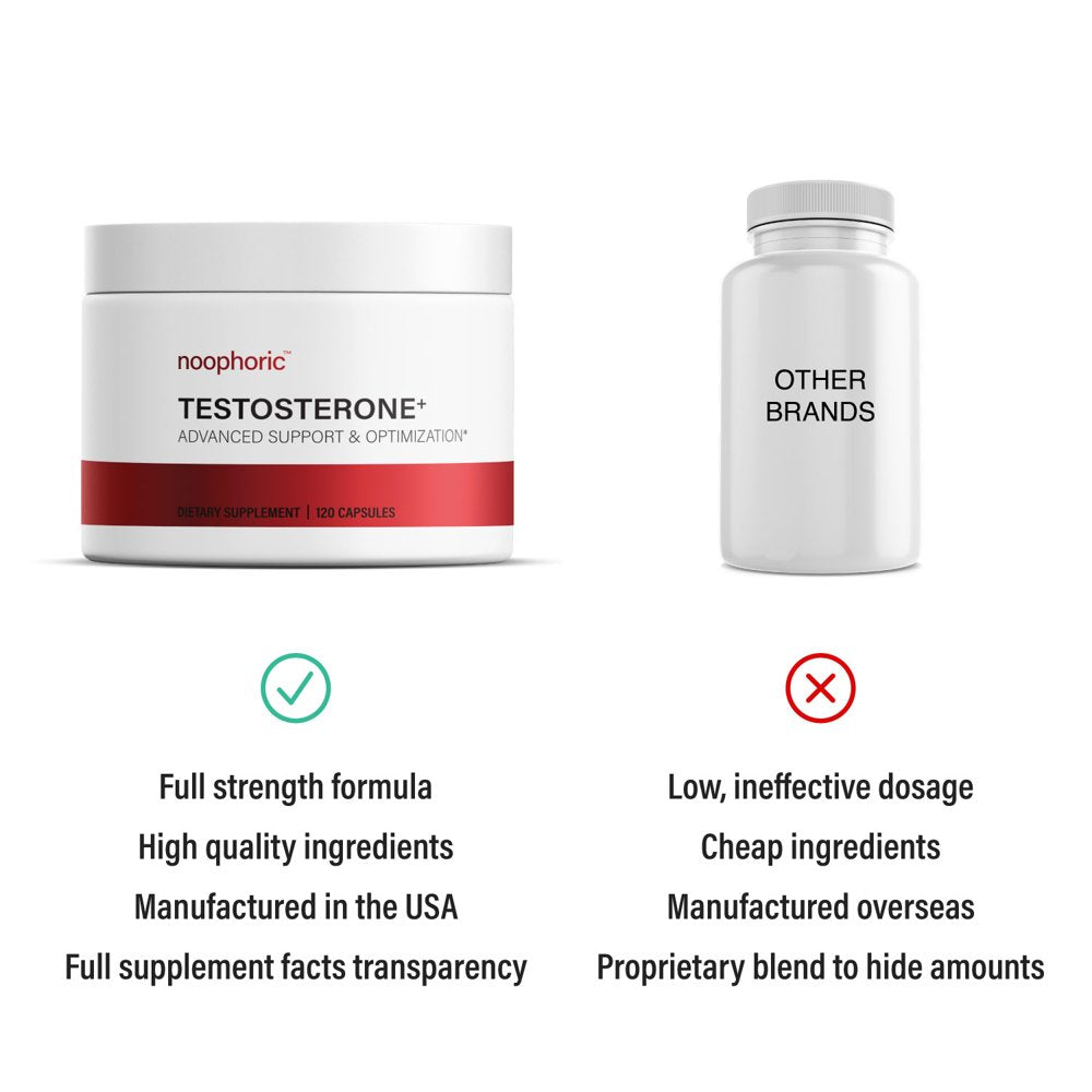 (3-Pack) Testosterone Booster Supplement for Men - Noophoric