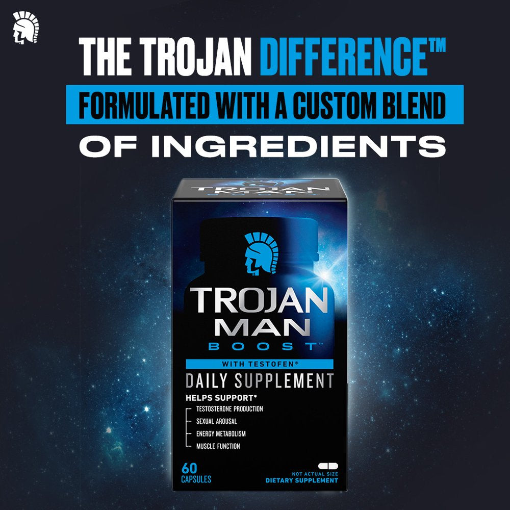 TROJAN Man Boost Supplement - 60 Count