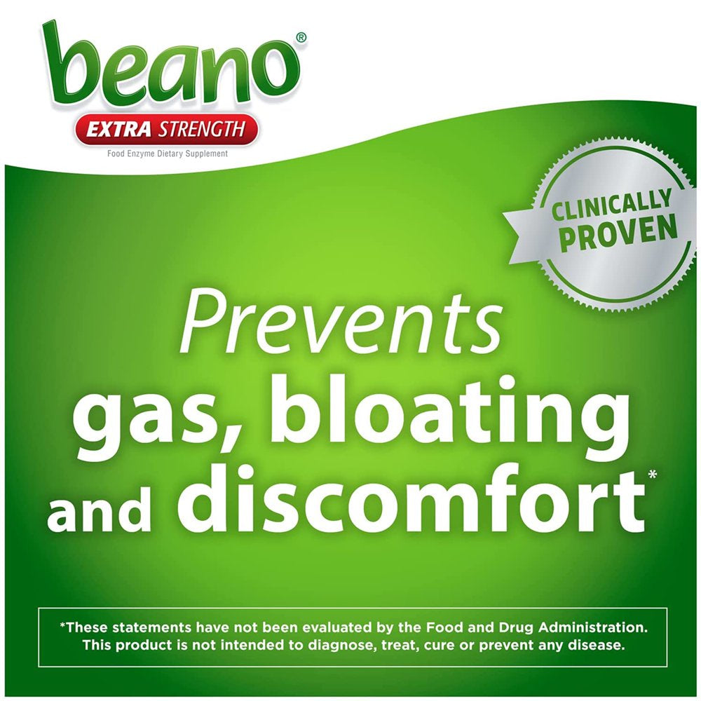 Beano Extra Strength, Gas Prevention & Digestive Enzyme Supplement, 150 Count