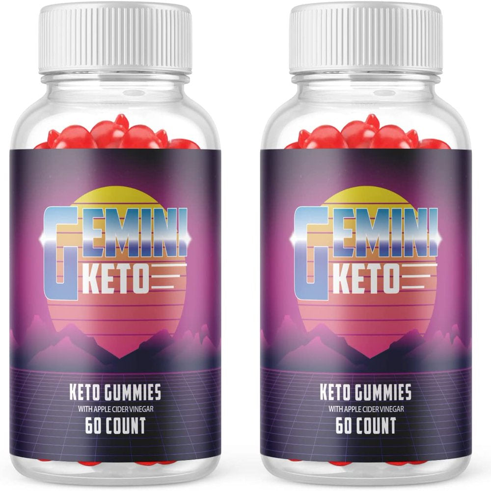 (2 Pack) Gemini Keto Gummies - Supplement for Weight Loss - Energy & Focus Boosting Dietary Supplements for Weight Management & Metabolism - Fat Burn - 120 Gummies