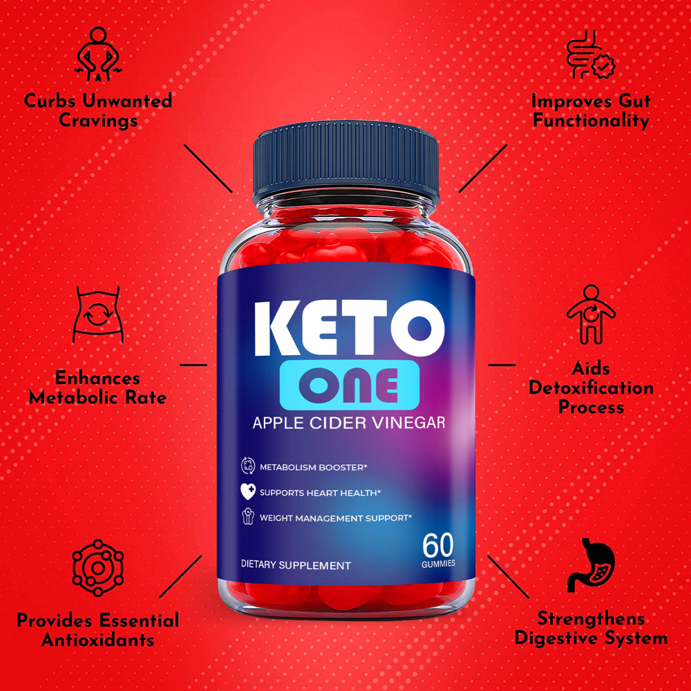 (3 Pack) Keto One Keto ACV Gummies - Supplement for Weight Loss - Energy & Focus Boosting Dietary Supplements for Weight Management & Metabolism - Fat Burn - 180 Gummies