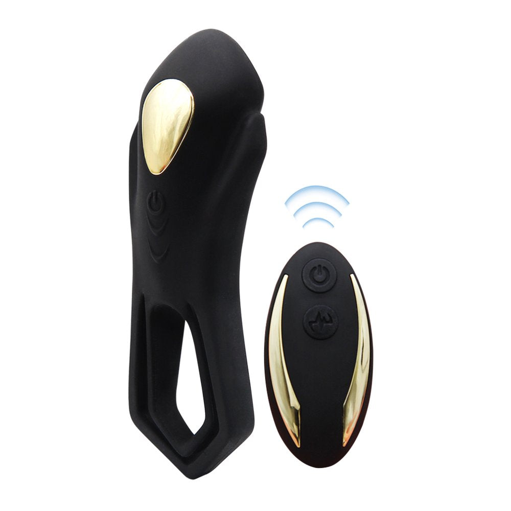 Vibrating Cock Ring Soft Stretchy Men'S Cock Ring for Harder Longer Stronger Erection Male Sex Toy Cock Rings for Sex Man Rechargeable to Please Her Black