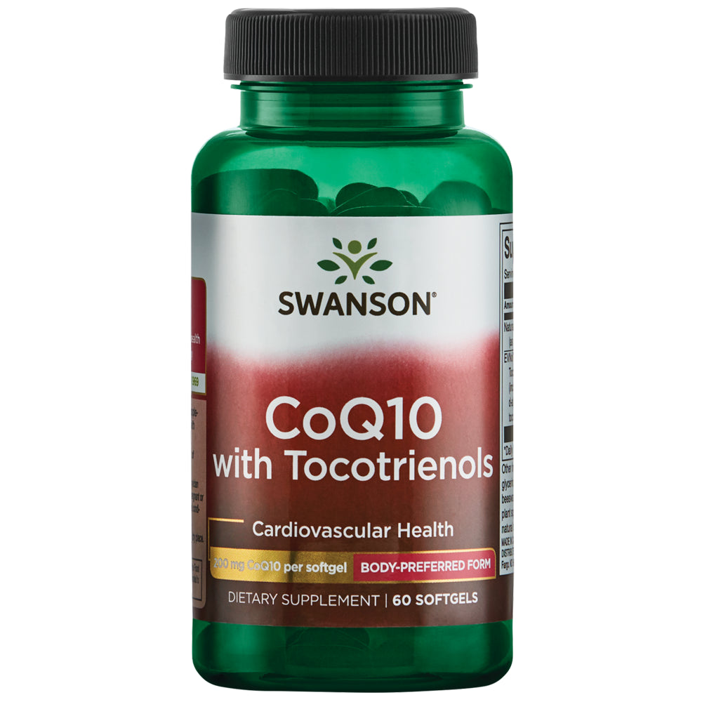 Swanson Coq10 with Tocotrienols 200 Mg 60 Softgels