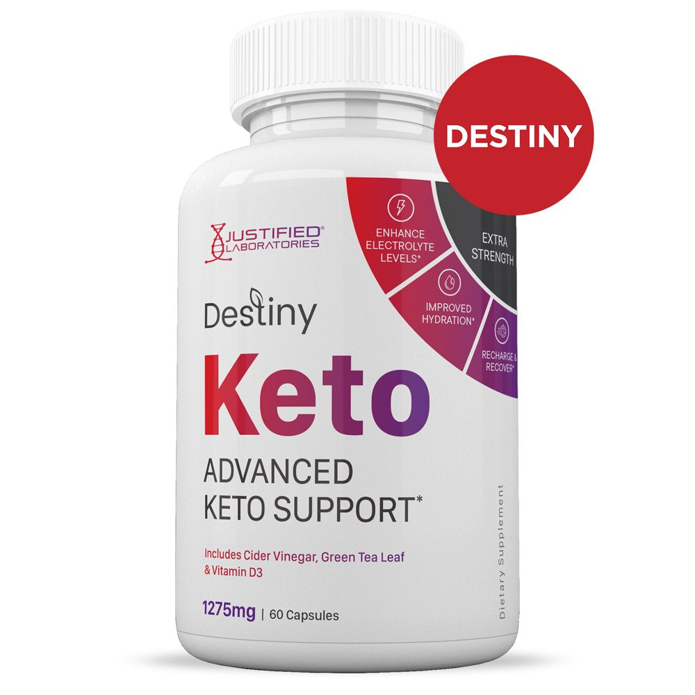 (5 Pack) Destiny Keto ACV Pills 1275Mg Alternative to Gummies Dietary Supplement 300 Capsules