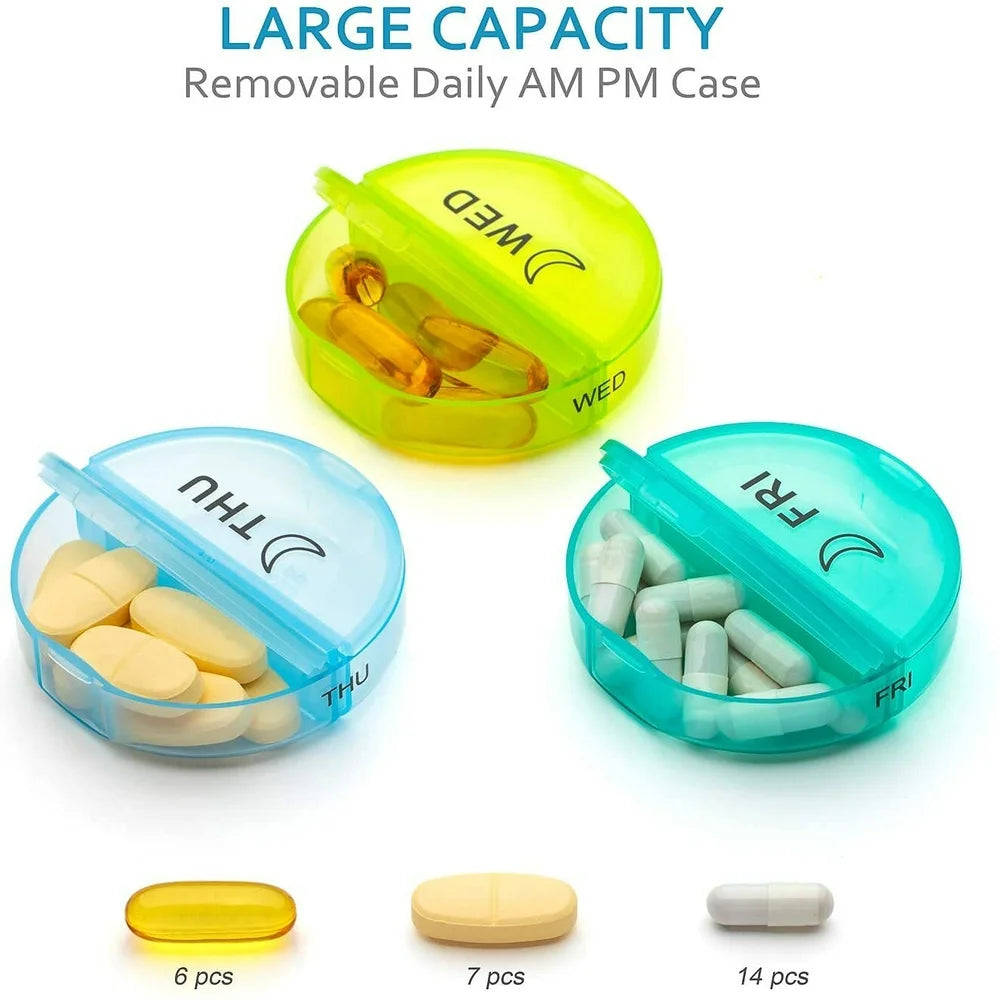 Monthly Pill Organizer 2 Times a Day,Month Pill Box Large 4 Week Medication Organizer 28 Days Dispenser for Pills,Fish Oils, Vitamin,Supplement