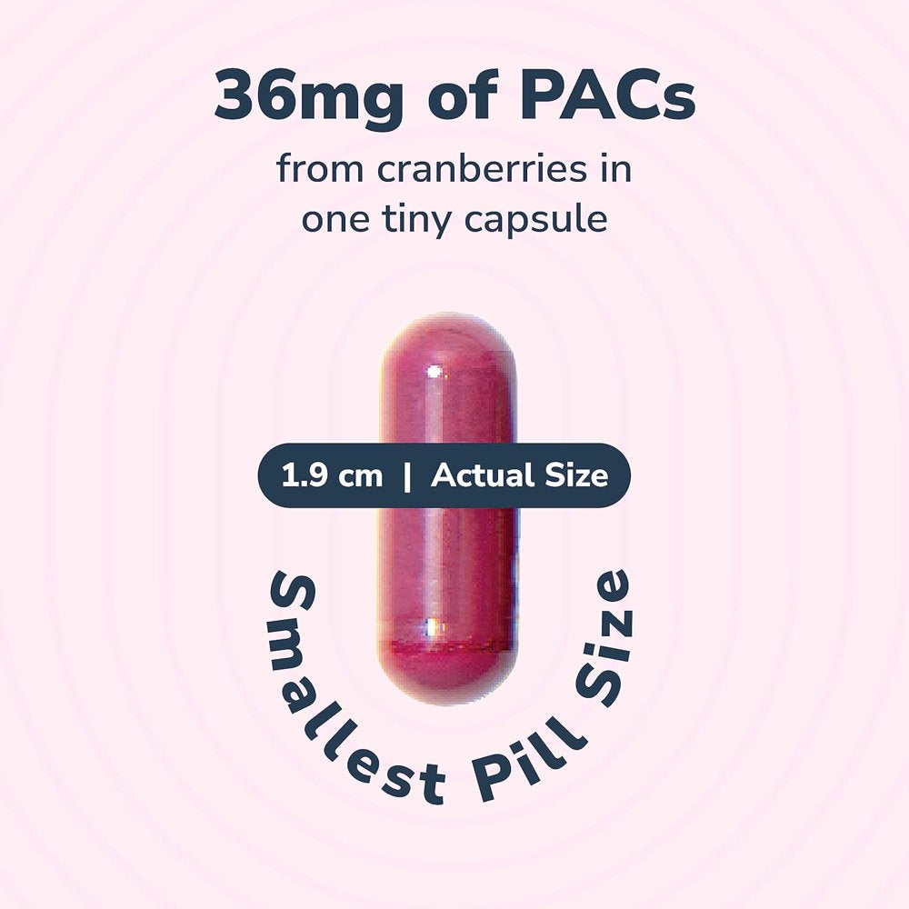 Utiva Cranberry Pacs Clinically Proven 36Mg Pacs for UTI Avoidance - Cranberry Supplement for Urinary Tract Health for Women and Men 90 Cranberry Extract Pills for Bladder Health, 90 Vegi Capsules 90 Count (Pack of 1)