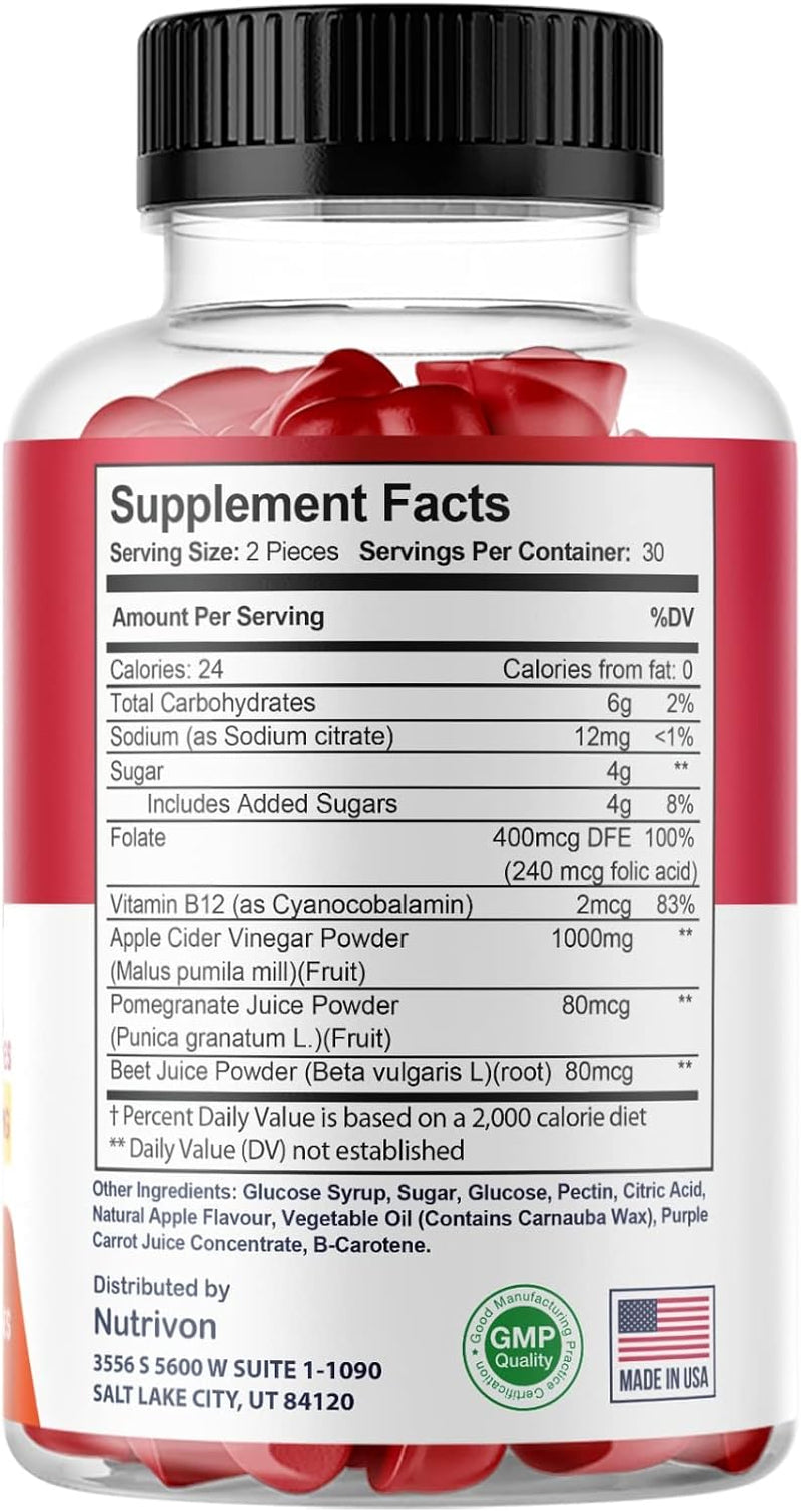 Lomilan Ketology Gummies, Ketology ACV Gummies for Weight Loss, 60 Count (Pack of 1)