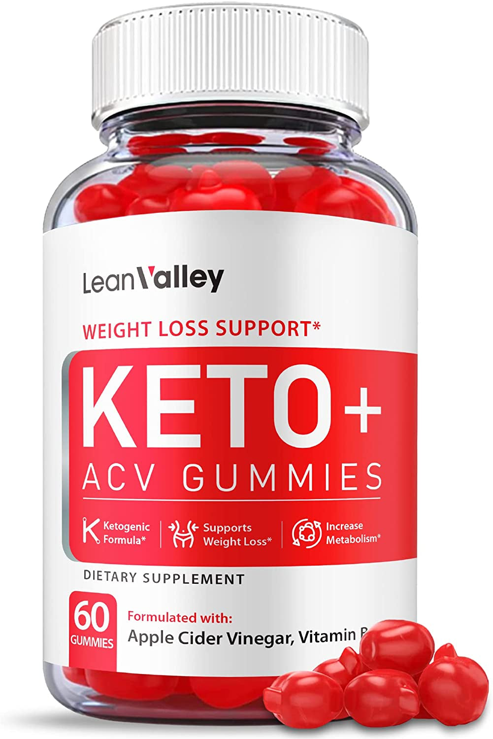 Lean Valley Keto ACV Gummies, Lean Valley Keto Gummies, Vegan, Non GMO 1000Mg Advanced Formula, Lean Valley Gummies, Lean Valley ACV Gummies with Apple Cider Vinegar, Vitamin B12 Gummy (60 Gummies)