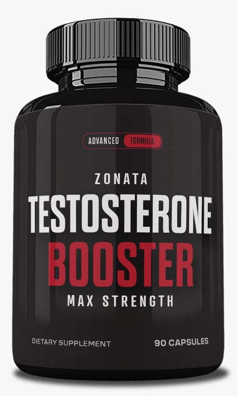 Zonata Test Booster Maximum, Testosterone Booster Strength for Men - 90 Capsules