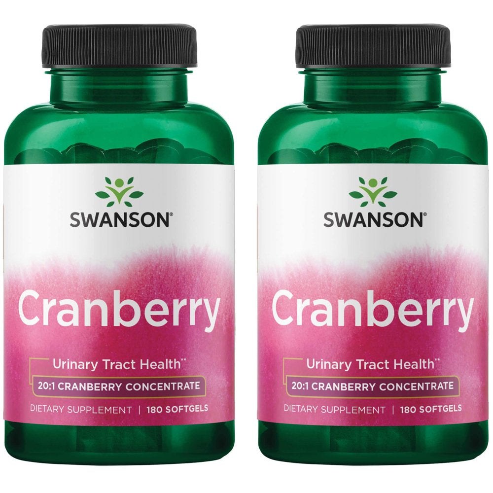 Swanson Cranberry 20:1 Concentrate 180 Sgels 2 Pack