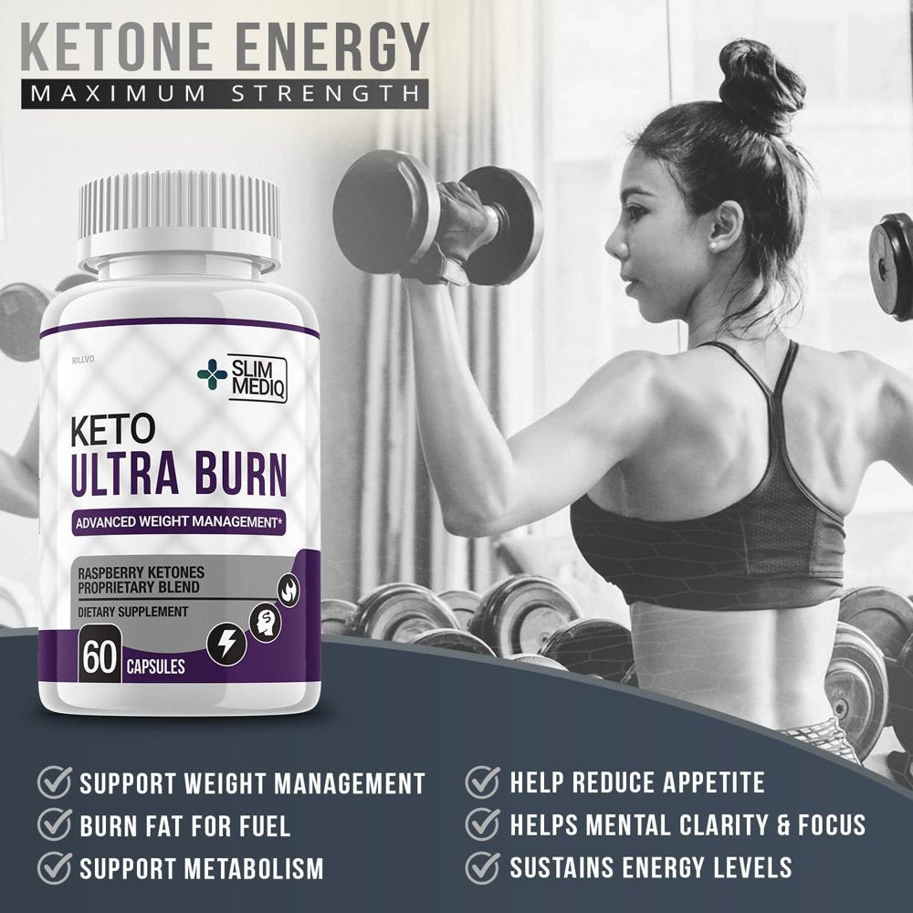 Keto Ultra Burn Supplement Pills, Advanced Ketogenic Formula 60 Capsules