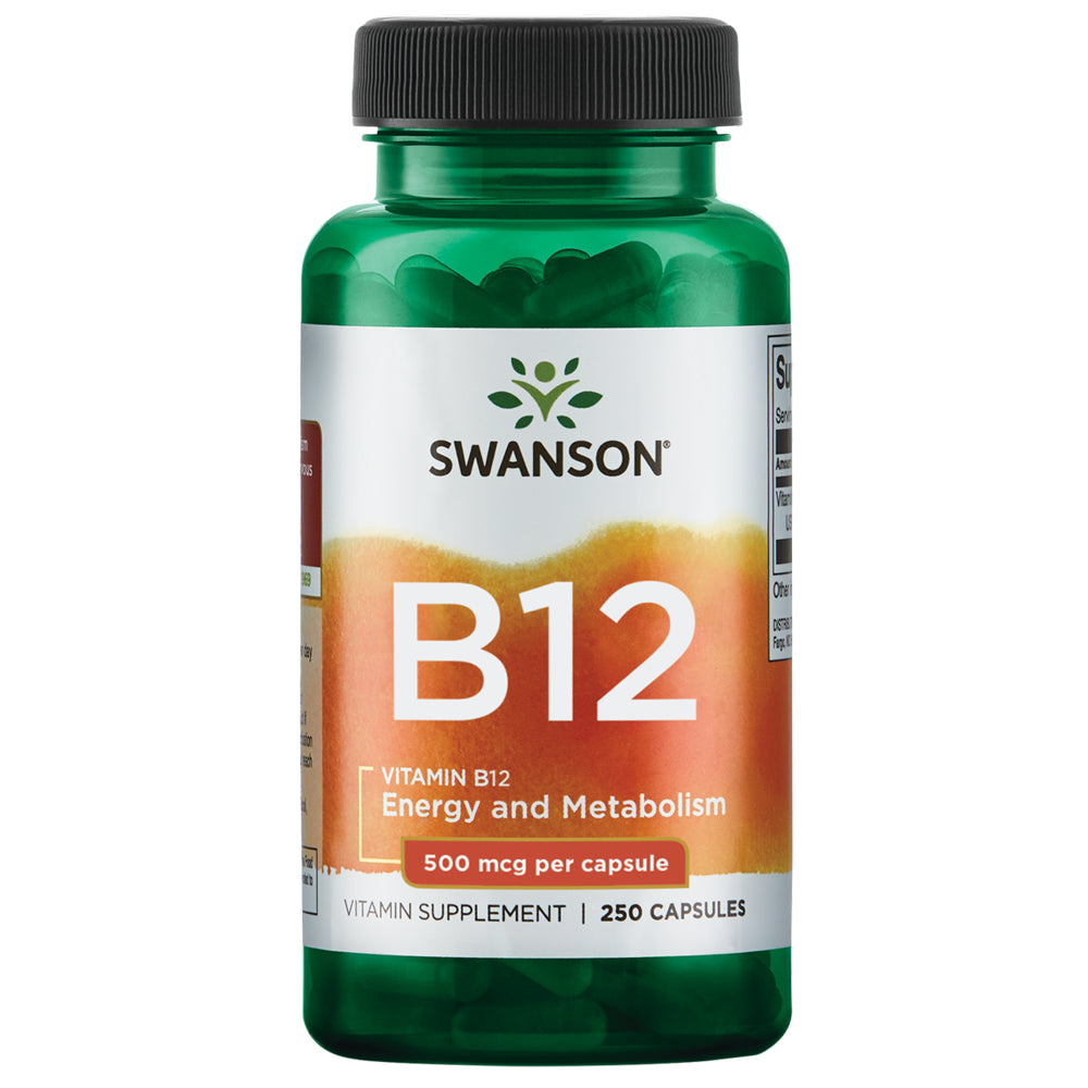 Swanson Vitamin B12 500 Mcg Capsule 250Ct