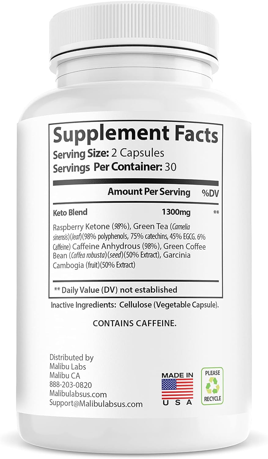 (1 Month) Carb Control Keto, Advanced Strong Formula 1300Mg, Made in the USA, (1 Bottle Pack), 30 Day Supply