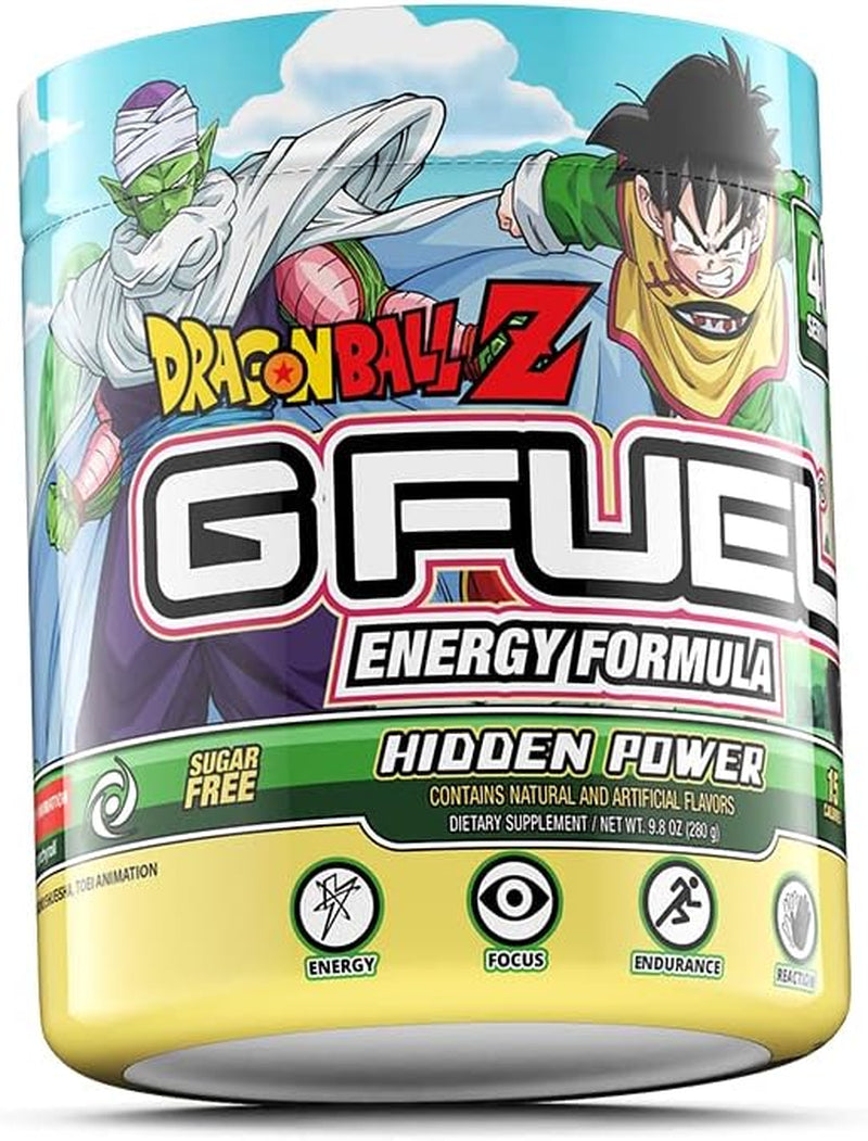 G Fuel Dragon Ball Z Energy Powder, Sugar Free, Clean Caffeine Focus Supplement, Water Mix, Citrus Freeze Flavor, with Focus Amino, Vitamin + Antioxidants Blend - 9.8 Oz (40 Servings)