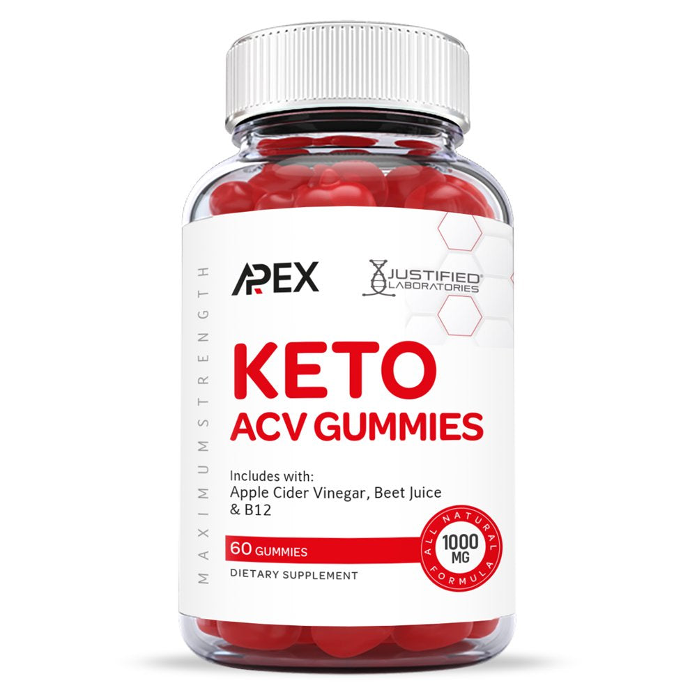 (5 Pack) Apex Keto ACV Gummies 1000MG Dietary Supplement 300 Gummys