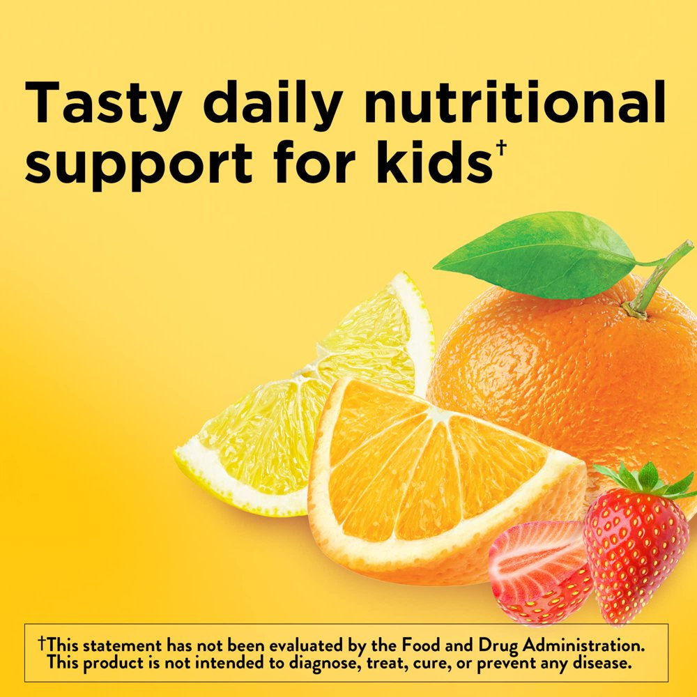 Nature'S Maid Kids First Multivitamin with Omega-3 Gummies, Strawberry, Lemon & Orange, 70 Each