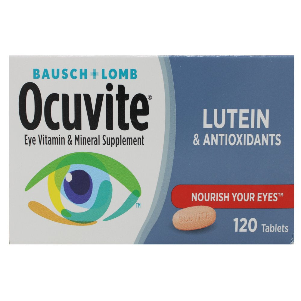 2 Pack - Bausch & Lomb Ocuvite Eye Vitamin & Mineral Supplement with Lutein 120 Ea