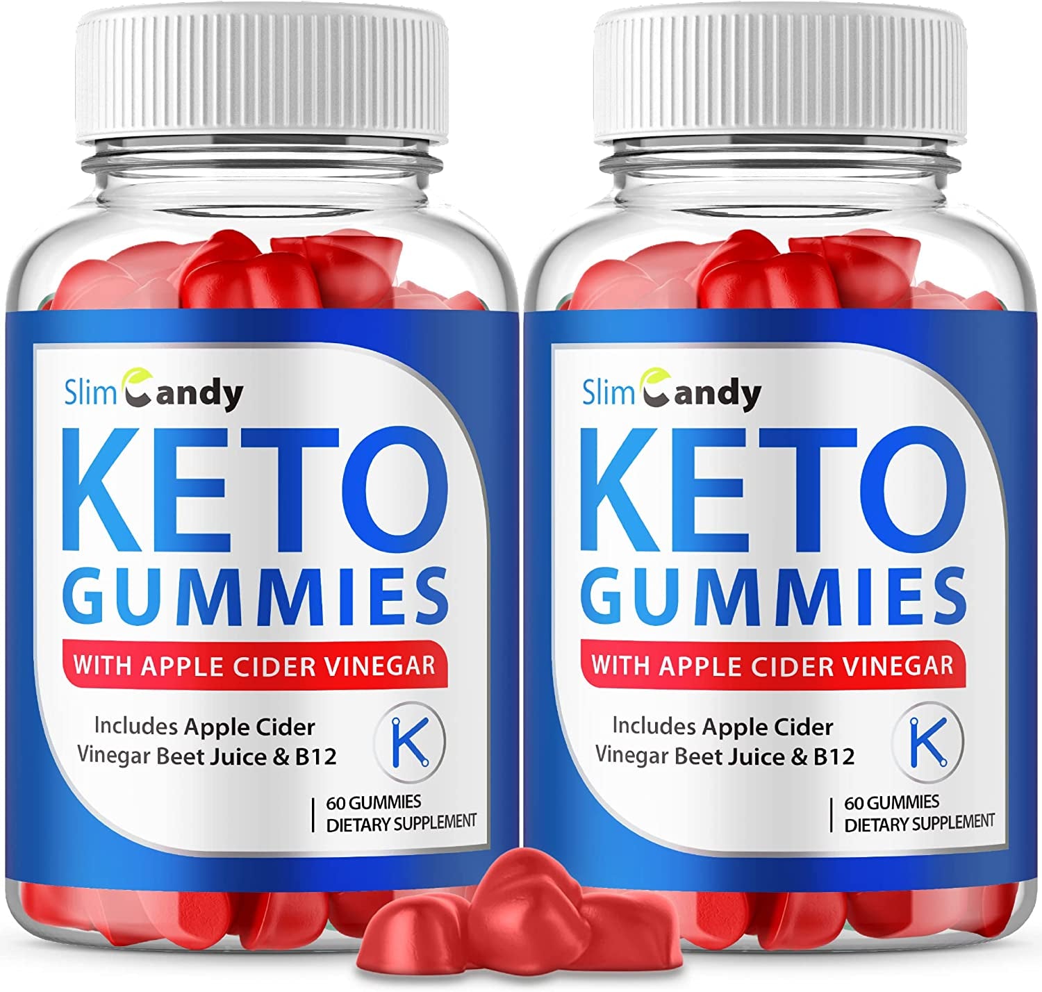 (2 Pack) Slim Candy Keto ACV Gummies, Slim Candy Keto Gummies Slim Candy ACV Gummies with Apple Cider Vinegar, Slimcandy Advanced Gummy (120 Gummies)