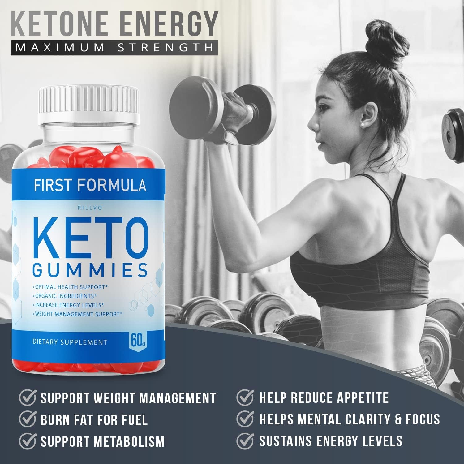 First Formula Keto ACV Gummies Advanced First Formula Keto Apple Cider Vinegar Gummies (60 Gummies)