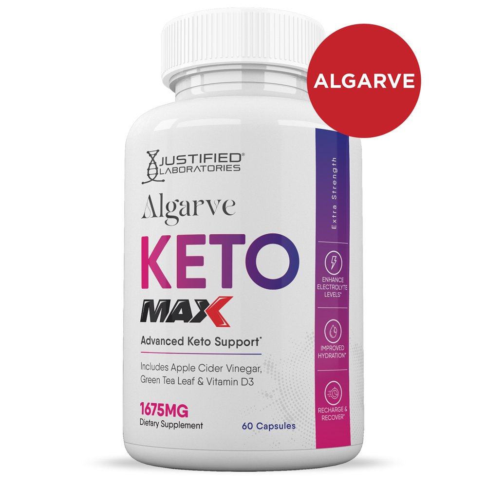 (5 Pack) Justified Laboratories Algarve Keto ACV MAX Pills 1675Mg Dietary Supplement 300 Capsules