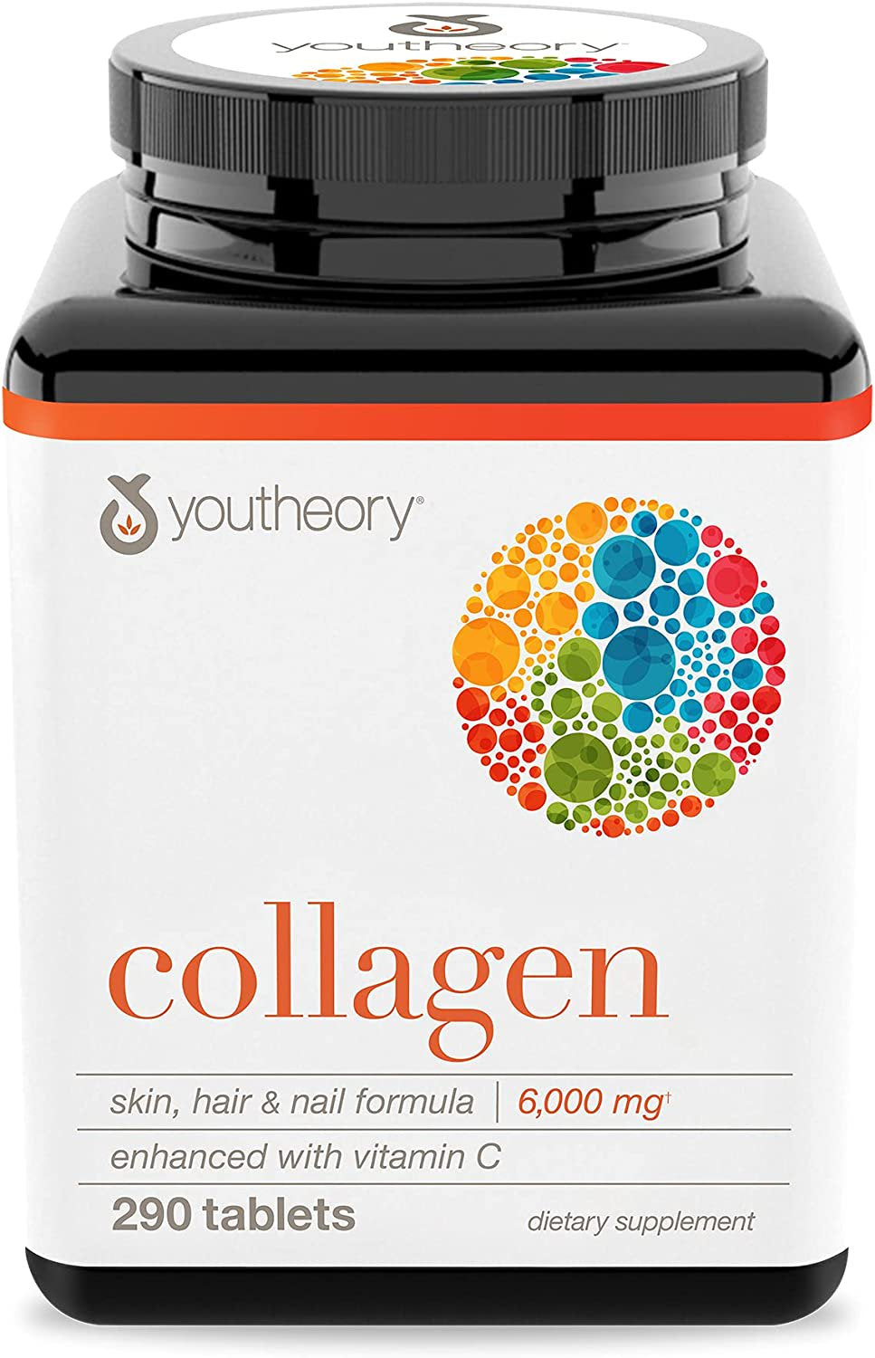 Youtheory, Collagen, 6,000 Mg, 290 Tablets (Pack of 6)
