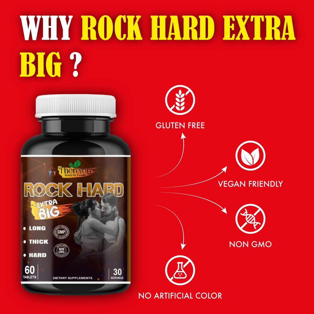 RH Extra Big Energy Booster for Men - Male Performance Supplement - Test Booster for Energy, Strength, & Lean Muscle Growth- 60 Tablets by Therefore