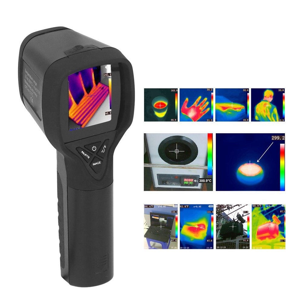 Thermal Imaging Camera, 32 X 32 Resolution High Temperature Tracking Infrared Thermal Imager 100-240V Accurate Measurement for Leakage Detection