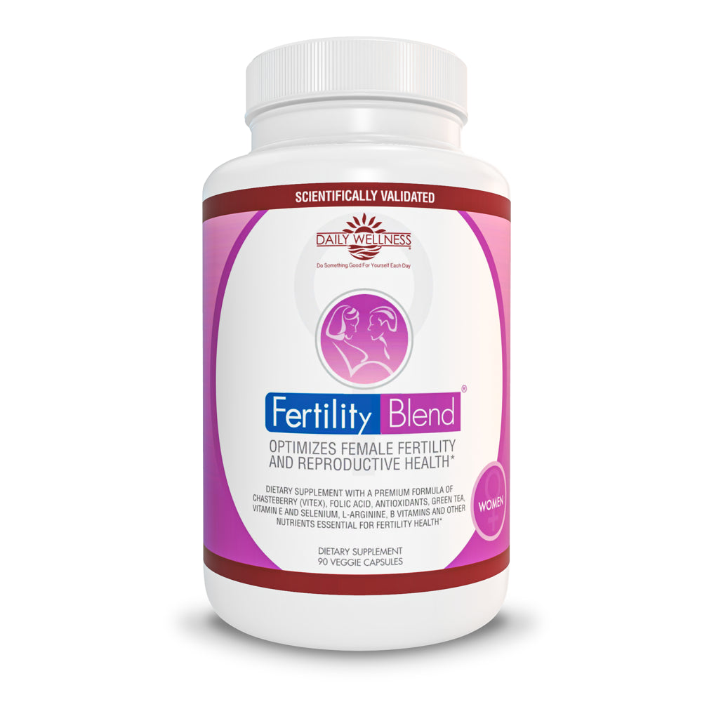 Fertility Blend Fertility Supplements for Women - Natural Fertility Pills Conception Aid, Regulate Hormones and Cycle, Balance Ovulation / Vitex, Folic Acid, Antioxidants 90 Veggie Caps, 30 Day Supply