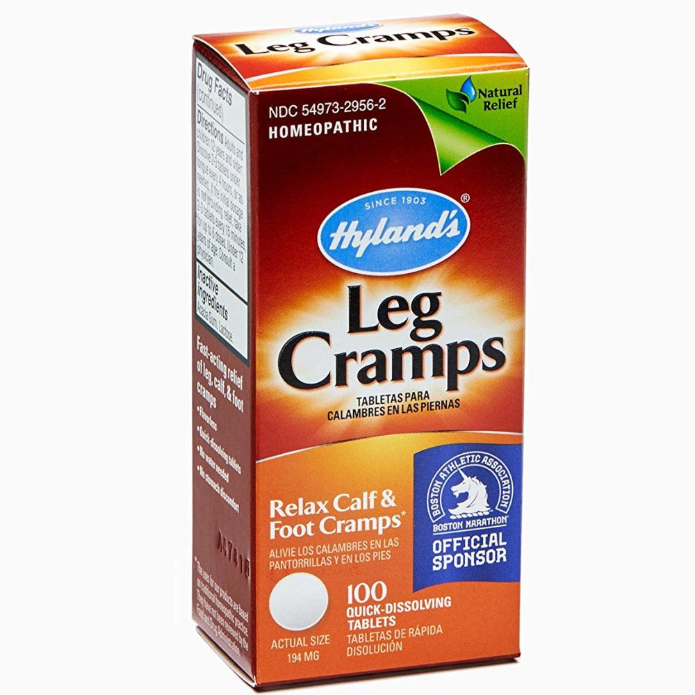 2 Pack Hyland'S Leg Cramps, Relax Calf & Foot Cramps - 100 Tablets Each