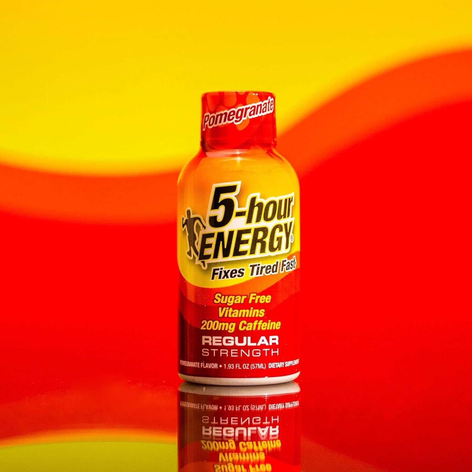 5-Hour ENERGY Regular Strength Energy Shot | Pomegranate Flavor | 1.93 Oz. | 24 Count | Sugar-Free & Zero Calories | B-Vitamins & Amino Acids | 200Mg Caffeinated Energy Shot | Dietary Supplement