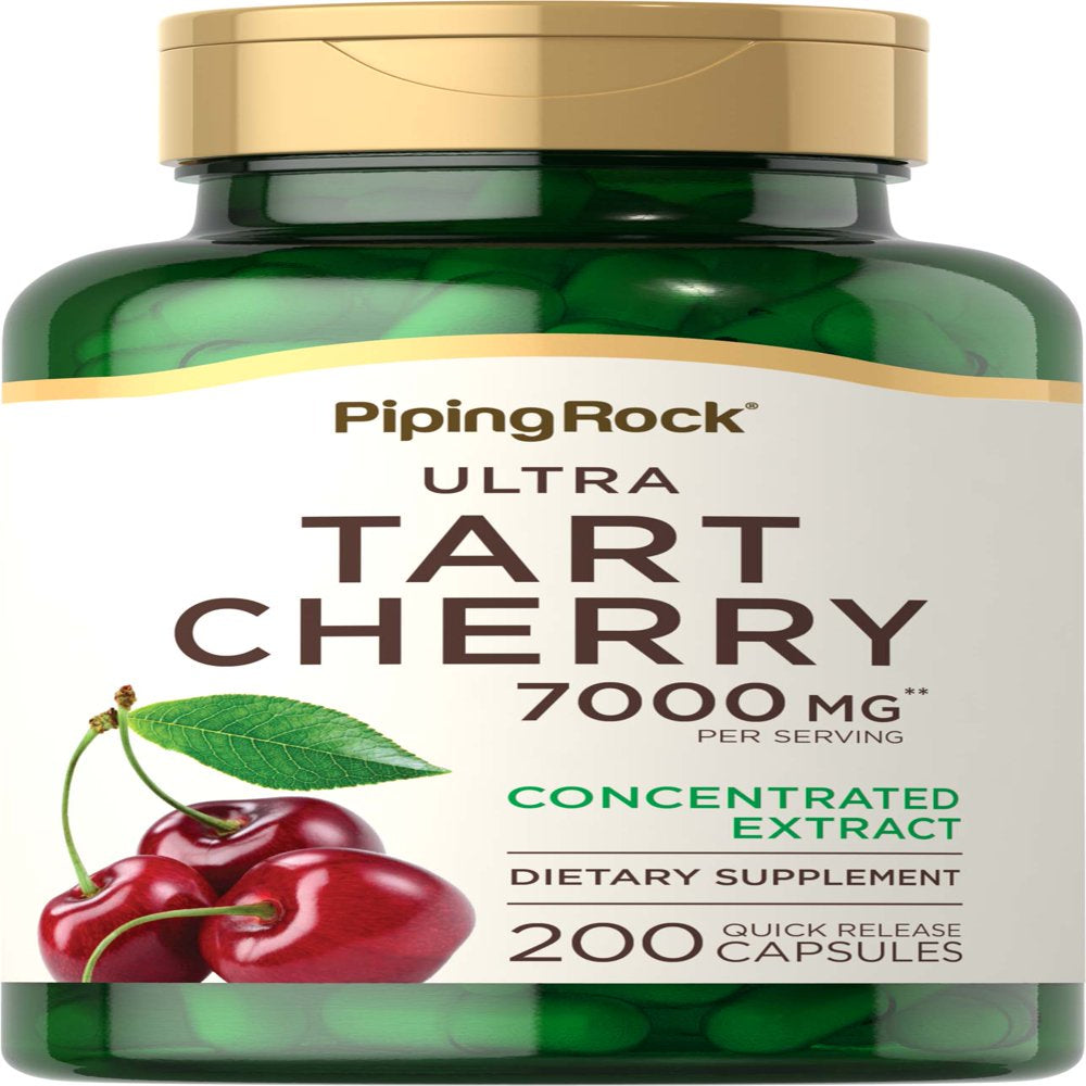 Ultra Tart Cherry Extract | 7000 Mg | 200 Capsules | by Piping Rock